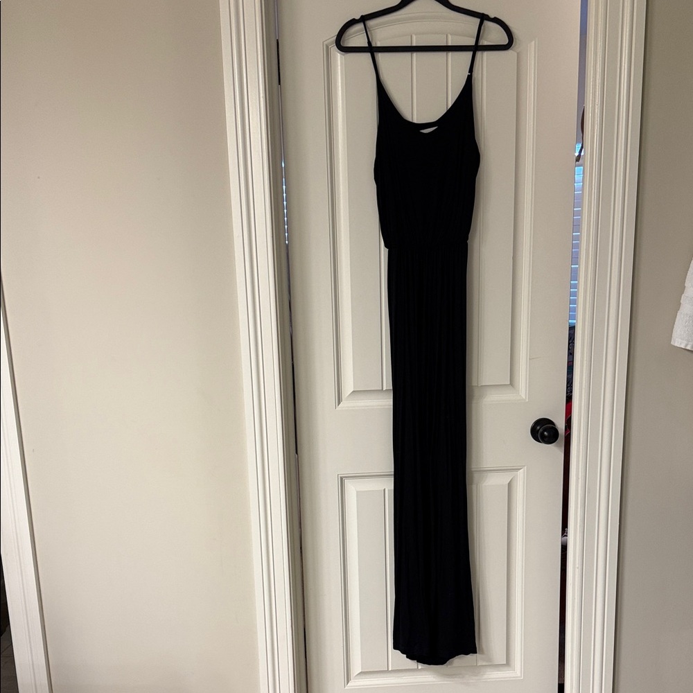 Lush Black Sleeveless Maxi Dress